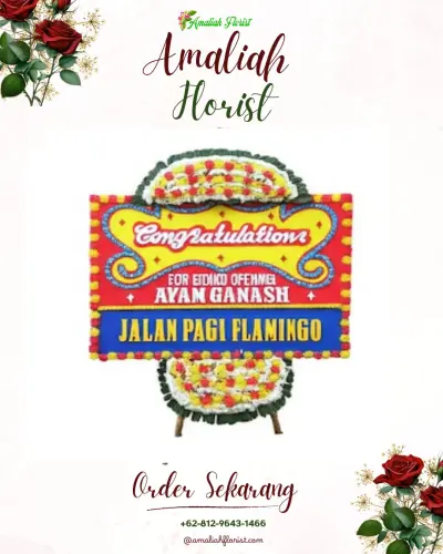 Bunga Papan Congratulation di Padaleu